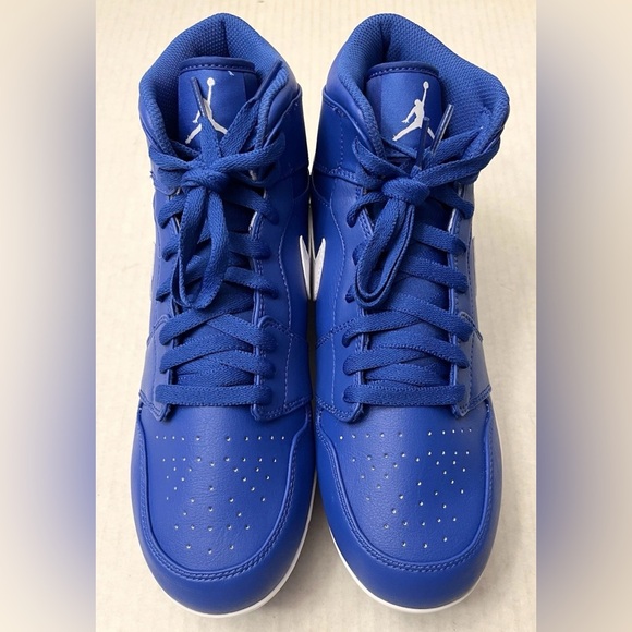 *NEW* Men\'s Size 16 Nike Air Jordan 1 Retro MCS Baseball Cleats Game Royal Blue main image 5